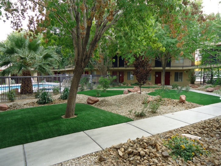 Plastic Grass Basalt, Colorado Landscape Rock, Commercial Landscape